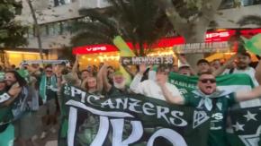 Los hinchas de Wanderers se toman Madrid: Así se vive la previa de la Copa Intercontinental Sub 20 contra Real Madrid