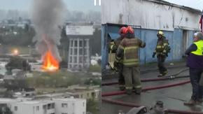 Incendio se registra en cité en Estación Central: hay un lesionado que habría originado el siniestro