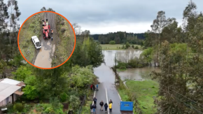 Estaba programado su funeral: rescatan cuerpo de adulto mayor con un tractor ante crecida de río Biobío