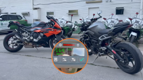 Cinco detenidos por conducción temeraria: dos motociclistas fueron sorprendidos en una carrera a 164 km/h