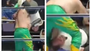 Escalofriante muerte de árbitro en lucha libre mexicana: Recibió una "llave" y se desplomó en la lona