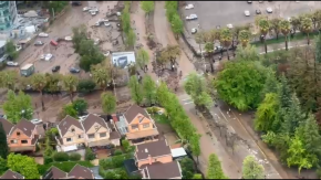 VIDEO | Imagen aérea exhibe el impacto del aluvión en Las Condes: barro cubrió cuadras