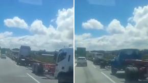 Camioneros se manifiestan en San Antonio por alza del diésel y mejores tarifas