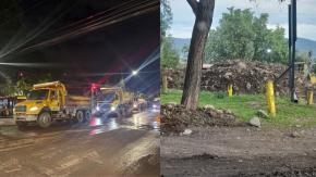 Vecinos de Las Condes indignados tras recibir escombros del aluvión afuera de sus casas