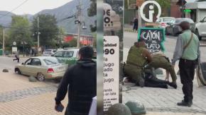 San José de Maipo: Sujeto en estado de ebriedad intentó evadir una fiscalización, destruyó su auto y quedó a metros de Carabineros