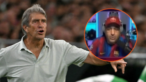 Pellegrini arriesga sanción por sus dichos sobre el arbitraje tras caída ante el Barcelona y recibe sorpresivo insulto de periodista 