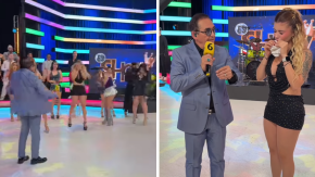 Presentador de TV mexicano pateó dron y terminó golpeando a modelo en la cara: quedó sangrando