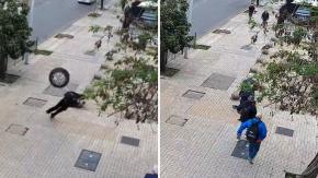 “Viene saliendo del taller”: la explicación de dueño de rueda desprendida que impactó a joven en Providencia