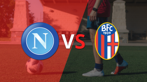 EN VIVO: Napoli se va al descanso con una victoria parcial 1-0 sobre Bologna