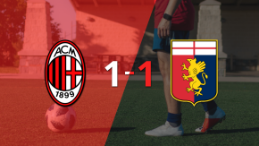 Empate agónico de Milan ante Genoa con un decisivo gol de Rafael Leão