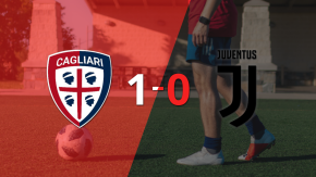 A Cagliari le alcanzó con un gol para derrotar a Juventus en el estadio Sardegna Arena