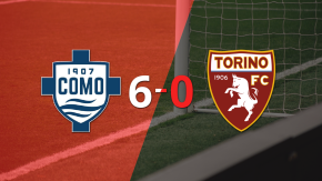 Como 1907 golea 6-0 a Torino y Anastasios Douvikas firma doblete 