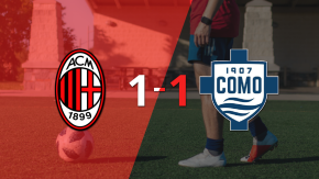 Milan y Como 1907 se reparten los puntos y empatan 1-1