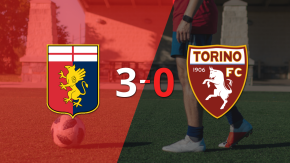 Genoa fue contundente y goleó 3-0 a Torino