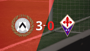 Tranquila victoria de Udinese por 3 a 0 frente a Fiorentina