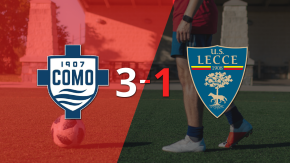 Como 1907 da vuelta el marcador y triunfa 3 a 1 sobre Lecce