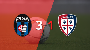 Antonio Caracciolo sentenció el triunfo 3-1 de Pisa ante Cagliari con doblete