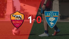 A Roma le alcanzó con un gol para derrotar a Lecce en el estadio Stadio Olimpico