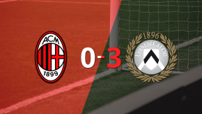 Milan cae goleado por 3 a 0 ante Udinese en un vibrante encuentro 