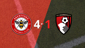 Con triplete y gran actuación de Kevin Schade, Brentford goleó 4-1 a Bournemouth