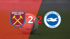 En un emocionante partido, West Ham United y Brighton and Hove empataron 2-2