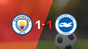 Manchester City resolvió su juego de la fecha 21 con un empate 1-1 frente a Brighton and Hove