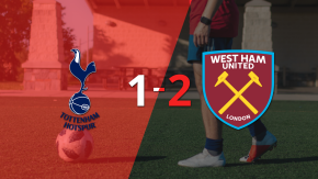 West Ham United consigue una estrecha victoria de 2 a 1 sobre Tottenham con un gol agónico