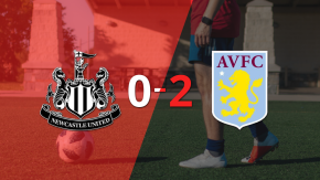 Newcastle United no pudo ante la contundencia de Aston Villa y perdió por 2 a 0