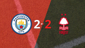Manchester City y Nottingham Forest firman un empate en dos