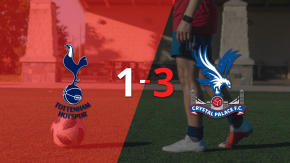 Crystal Palace logró dar vuelta el marcador y vencer 3-1 a Tottenham