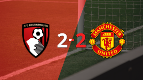 Vibrante 2-2 entre Bournemouth y Manchester United