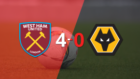 Konstantinos Mavropanos y Valentín Castellanos se despachan con dobletes en la victoria 4-0 de West Ham United a Wolverhampton