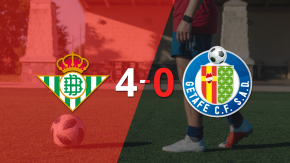 Con doblete de Aitor Ruibal, Betis liquidó 4-0 a Getafe