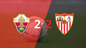 Doblete de Akor Adams en el empate a 2 entre Sevilla y Elche