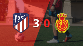 Atlético de Madrid golea 3-0 a Mallorca