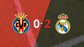 Real Madrid superó 2-0 a Villarreal con dos tantos de Kylian Mbappé