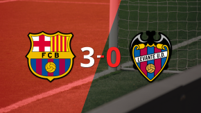Barcelona sentenció con goleada 3-0 a Levante
