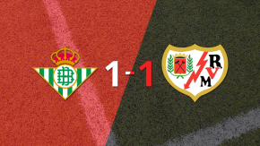 Betis y Rayo Vallecano empataron 1 a 1