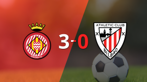 Girona le pasó por encima 3-0 a Athletic Bilbao
