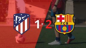 Barcelona da vuelta el marcador y triunfa 2 a 1 sobre Atlético de Madrid con gol agónico