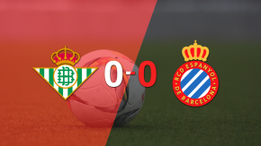 Cero a cero terminó el partido entre Betis y Espanyol