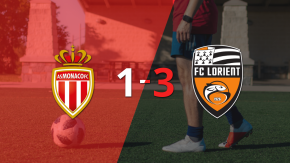 Lorient consiguió una importante victoria al derrotar a Mónaco por 3 tantos a 1