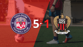 Con doblete de Santiago Hidalgo, Toulouse liquidó 5-1 a Nice