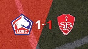 Lille no pudo en casa ante Stade Brestois y empataron 1-1