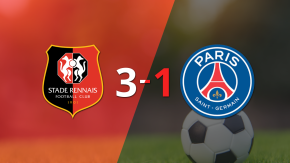 PSG fue derrotado por Stade Rennes con un marcador de 3-1 