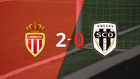 Mónaco le ganó como anfitrión a Angers por 2-0