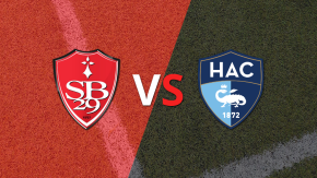 EN VIVO: Stade Brestois se va al descanso con ventaja parcial 1-0 ante Le Havre AC