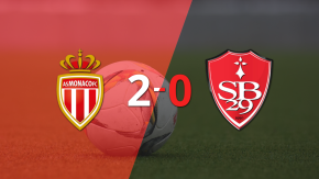 Mónaco le ganó con claridad a Stade Brestois por 2 a 0