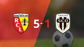 Odsonne Édouard impulsó la victoria 5-1 de Lens frente a Angers con dos goles