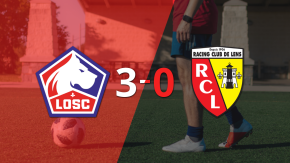Lille fue contundente y goleó 3-0 a Lens